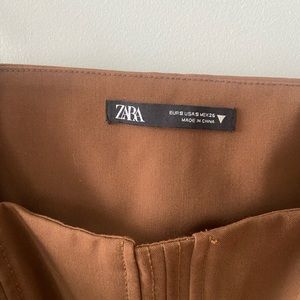 Zara Brown Crop Tank
